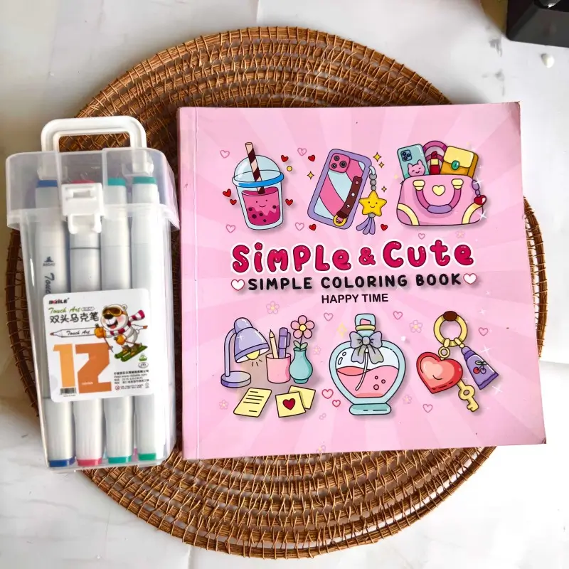 Simple & Cute Book + Baile 12 Shades Marker