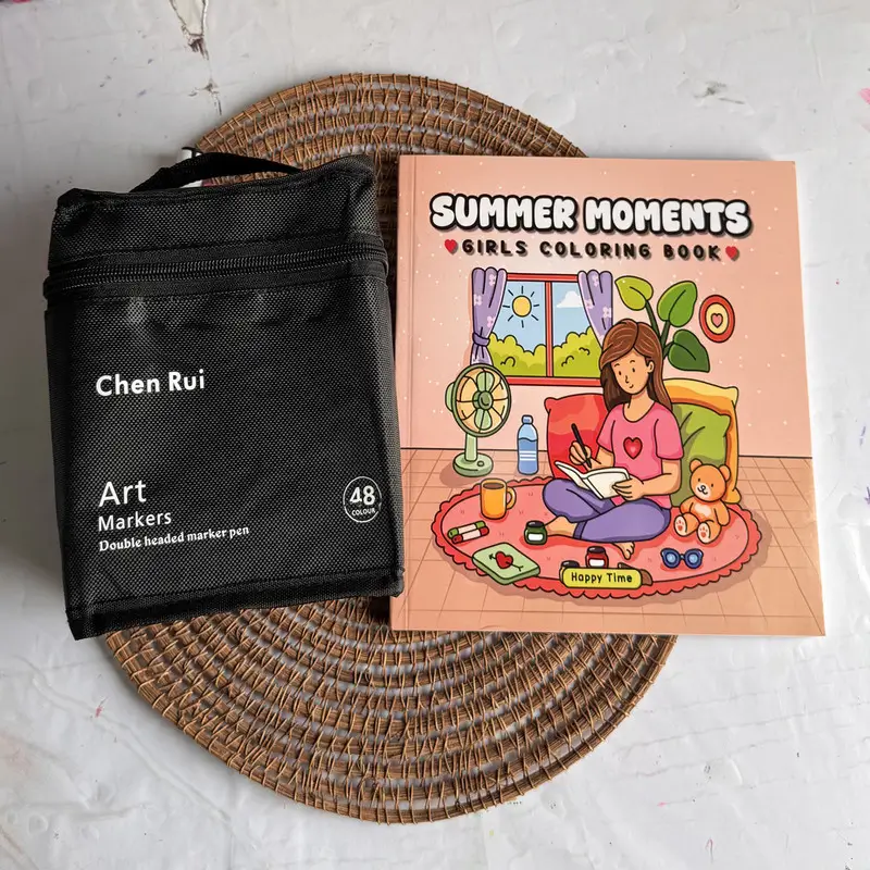 Summer moment Book + Chen Rui 48 shades Marker
