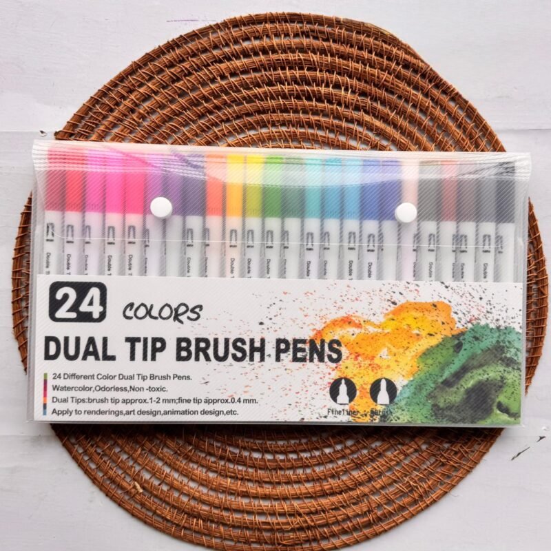 Dual tip Brush pen 24 Shades Marker