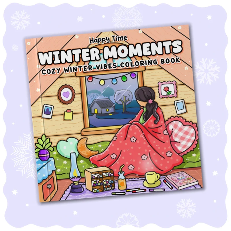 Winter Moments Colorings Book